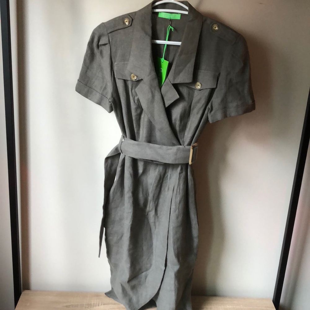 NWT Green linen dress